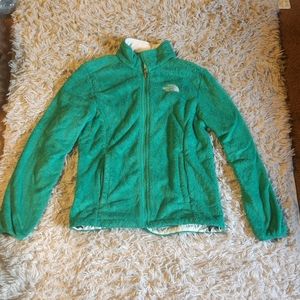 Green Fleece The North Face Zip-Up Hoodie
